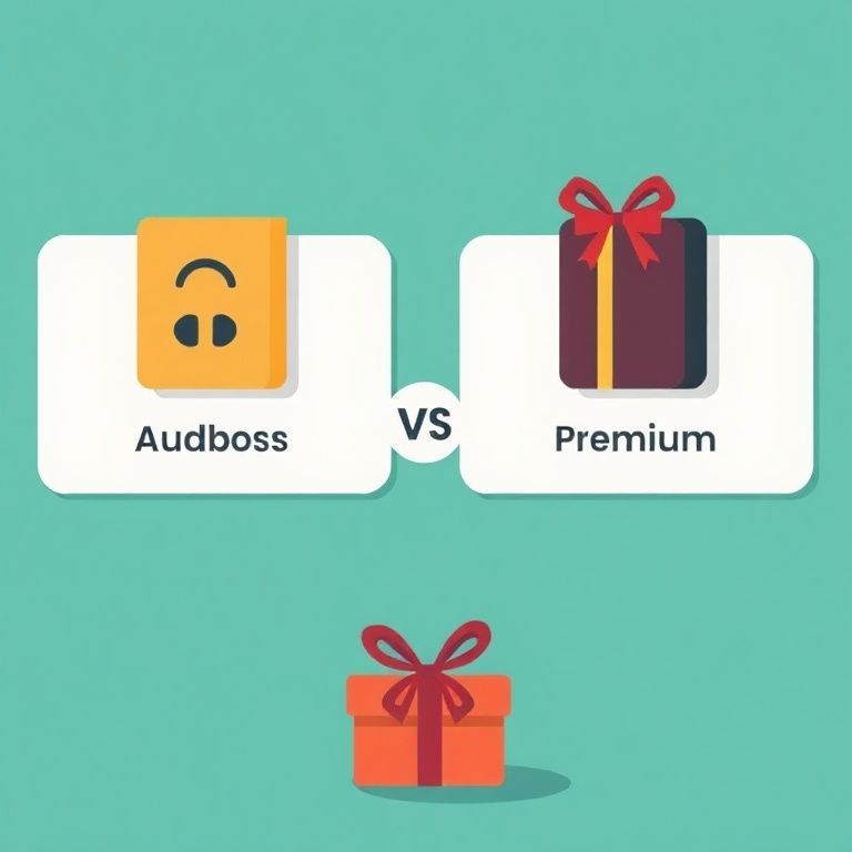 Illustration about audible plus vs premium plus which plan is better for gifting