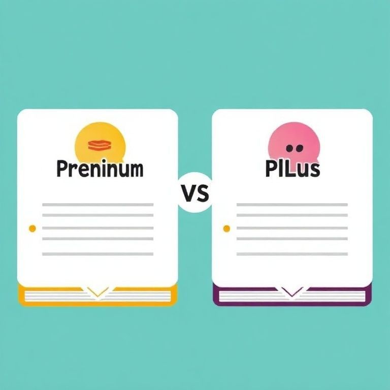 Illustration about audible premium plus vs plus plan for students which is best