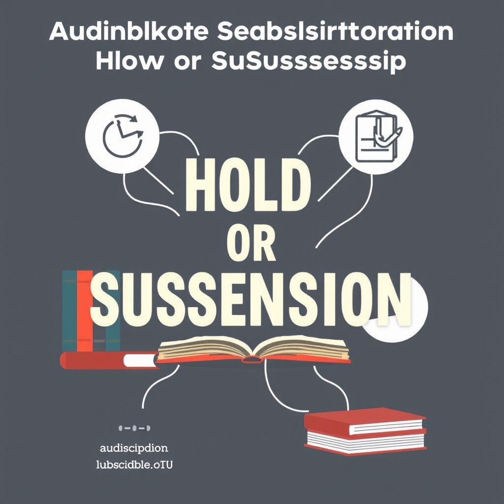 Illustration about audible subscription hold or suspension how it works