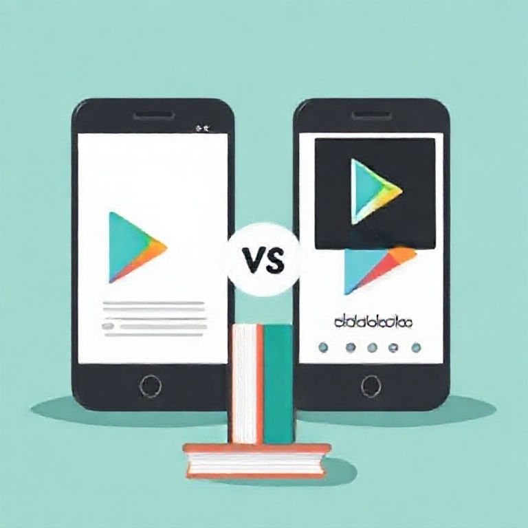 Illustration about audible vs google play for long audiobooks