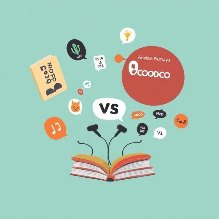 Illustration about audible vs hoopla for free audiobooks