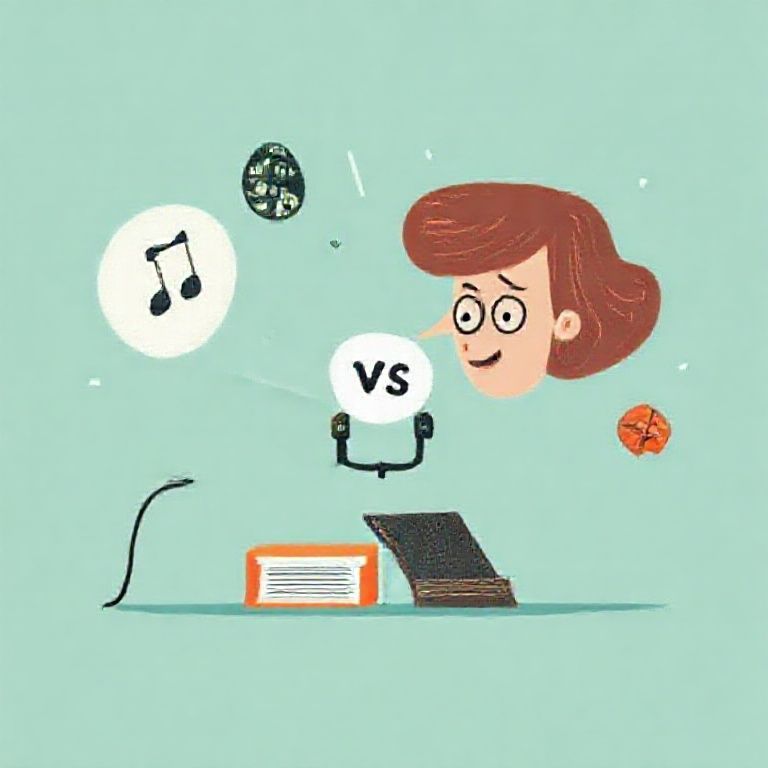 Illustration about audible vs libby