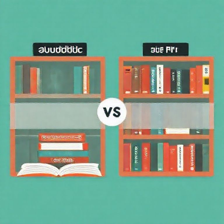 Illustration about audible vs libro fm which has better library for non fiction titles