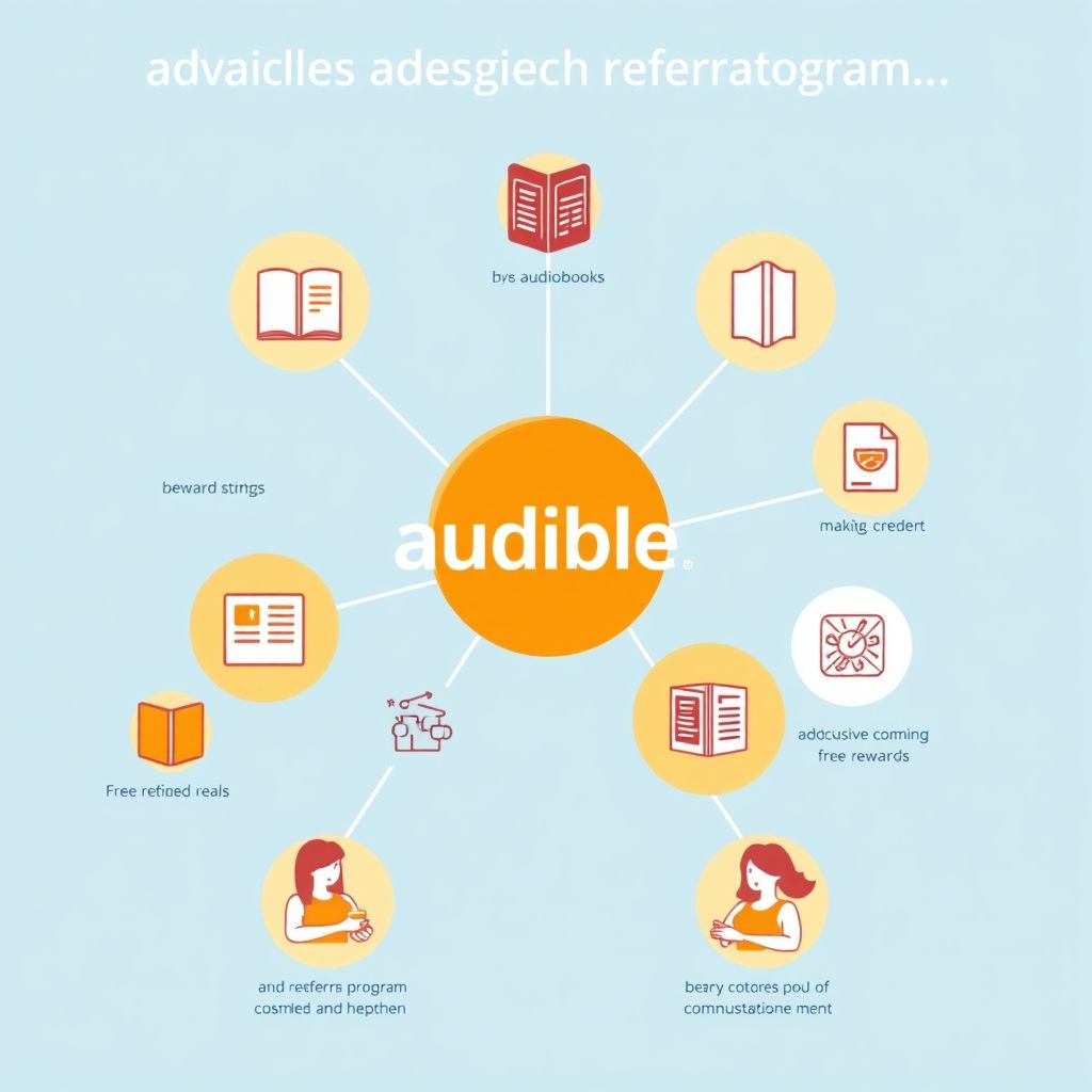 Illustration about audibles referral program benefits