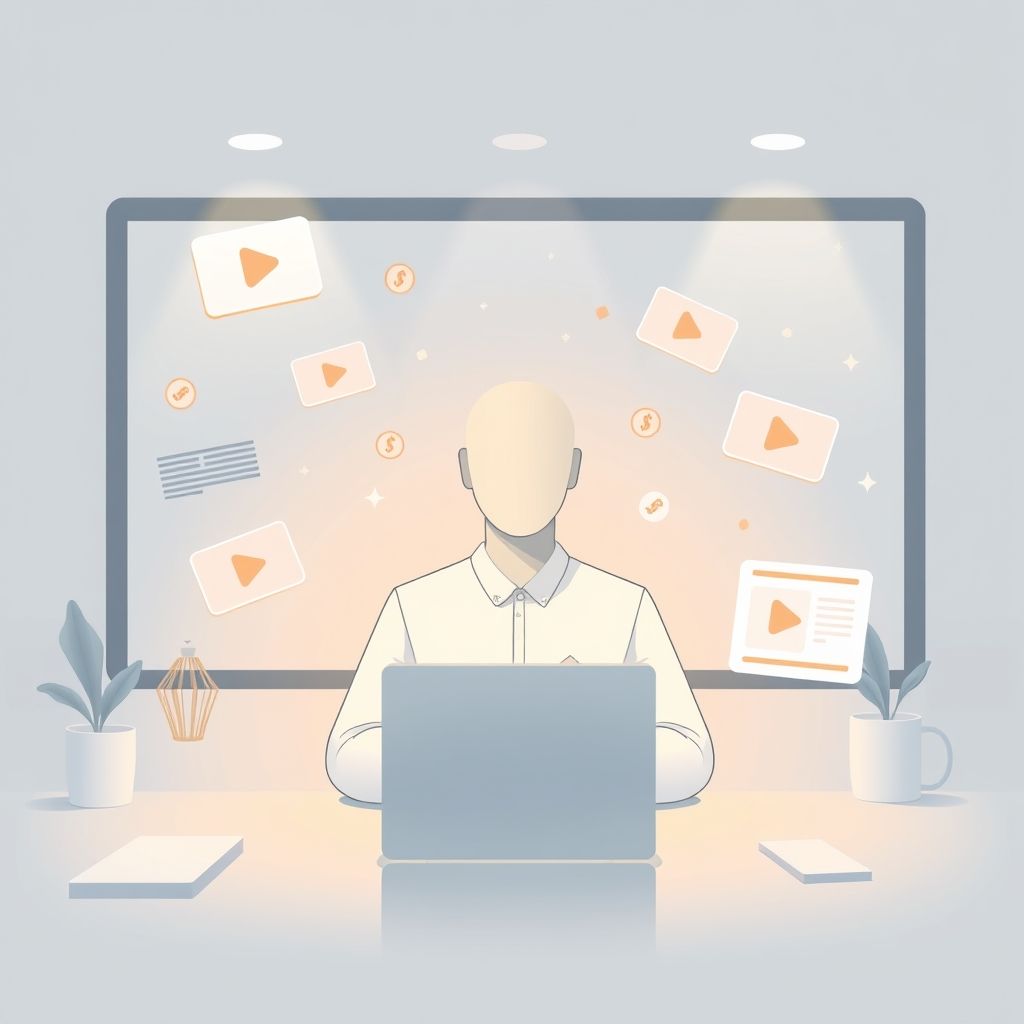 Illustration about Can faceless videos be monetized effectively