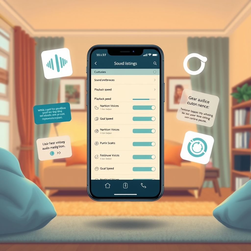 Illustration about can i customize my audible listening experience with preferences or settings