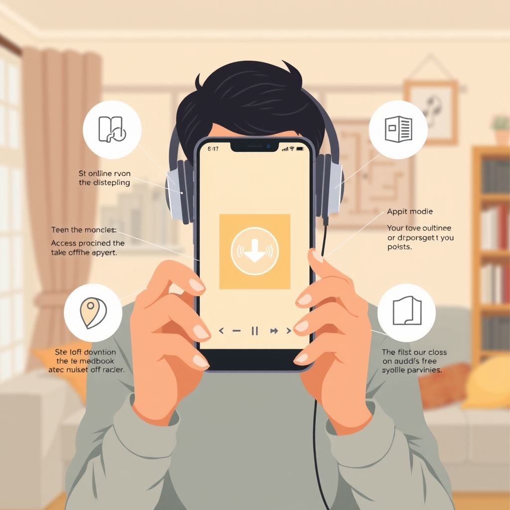 Illustration about can i listen to audible audiobooks offline