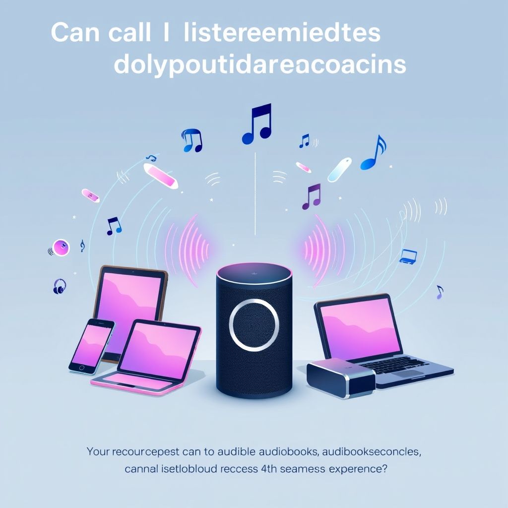 Illustration about can i listen to audible audiobooks on multiple devices
