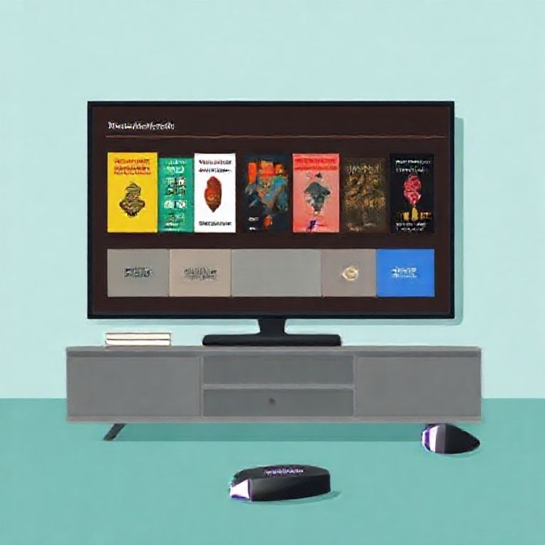 Illustration about can i listen to audible books on smart tv or roku