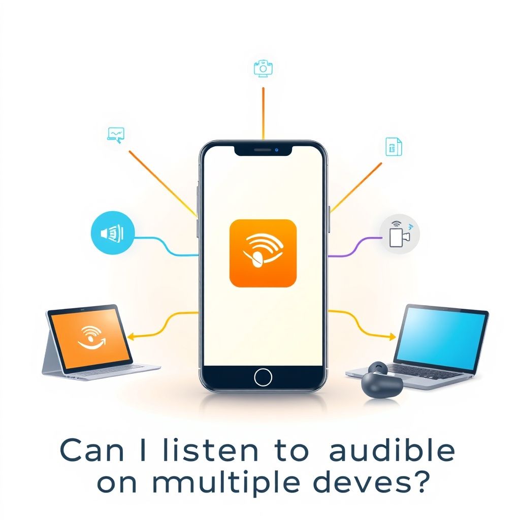 Illustration about can i listen to audible on multiple devices