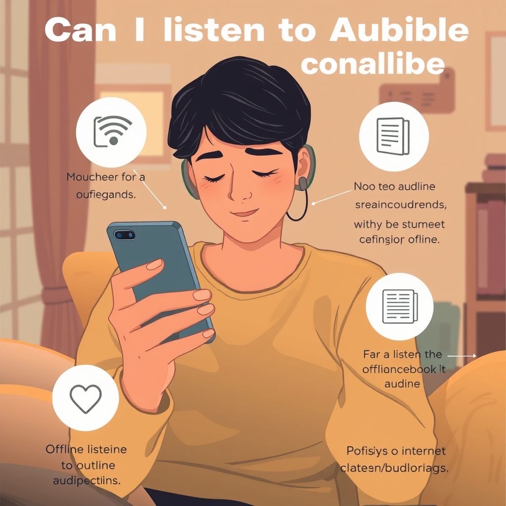 Illustration about can i listen to audible without an internet connection