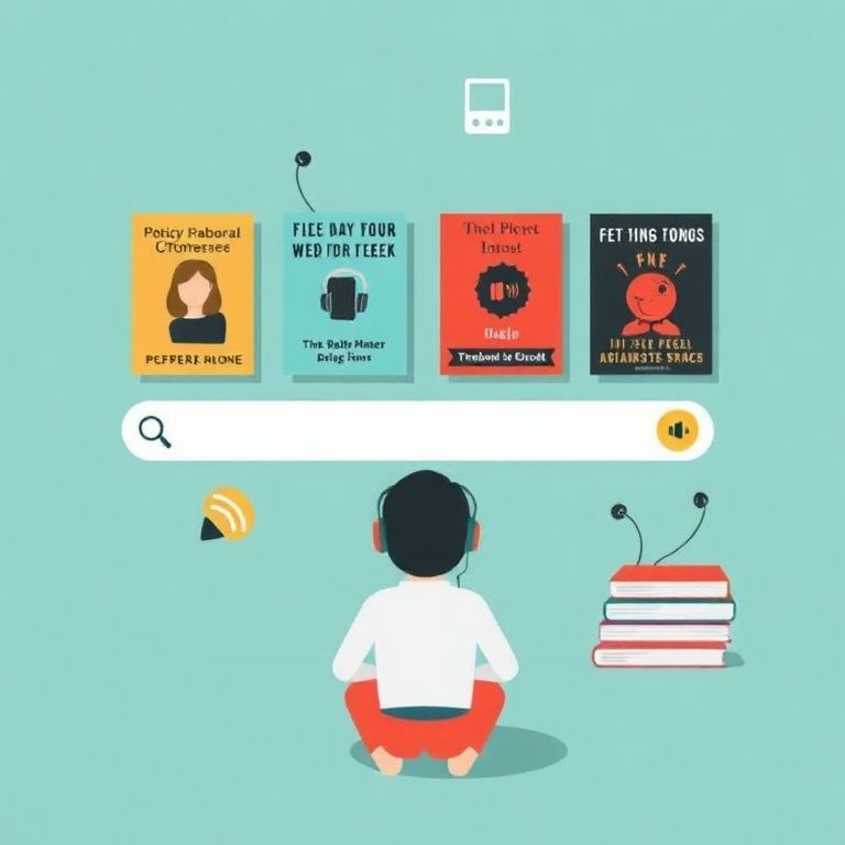 Illustration about can i search for audiobooks by narrator voice on audible