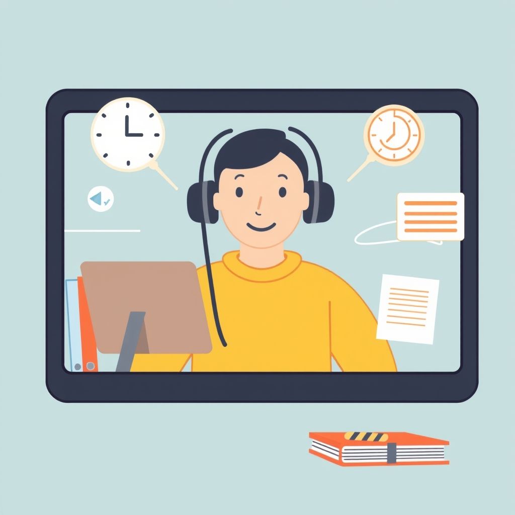 Illustration about Can I use AI to create educational faceless videos