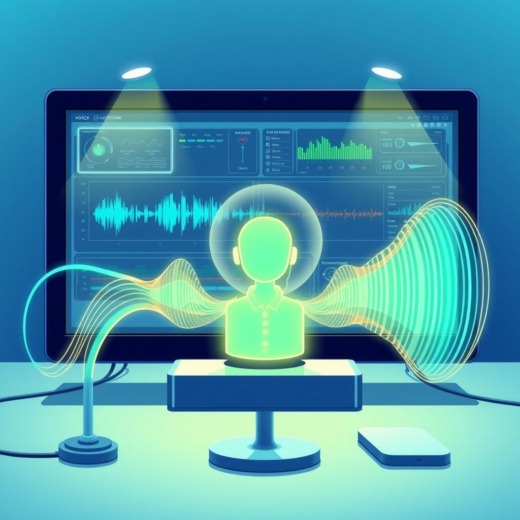 Illustration about Can voice clone software clone voices
