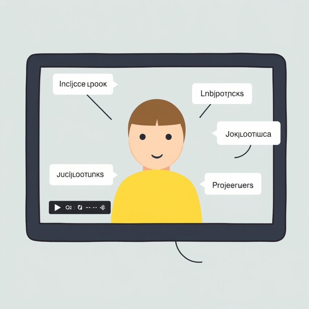 Illustration about Can you add subtitles to faceless videos easily