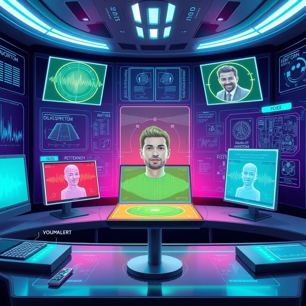 Illustration about clone voice for entertainment content