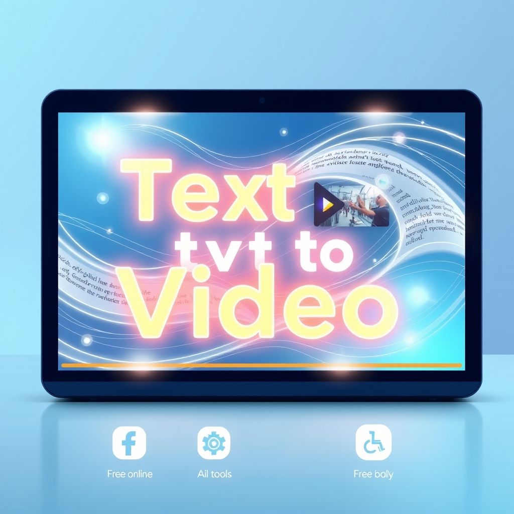 Illustration about convert text to video ai free online