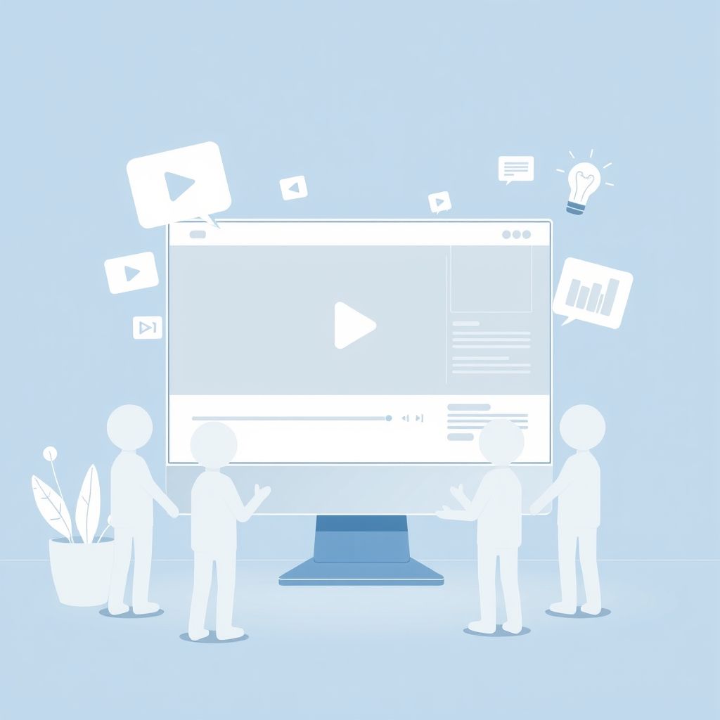 Illustration about create faceless youtube videos
