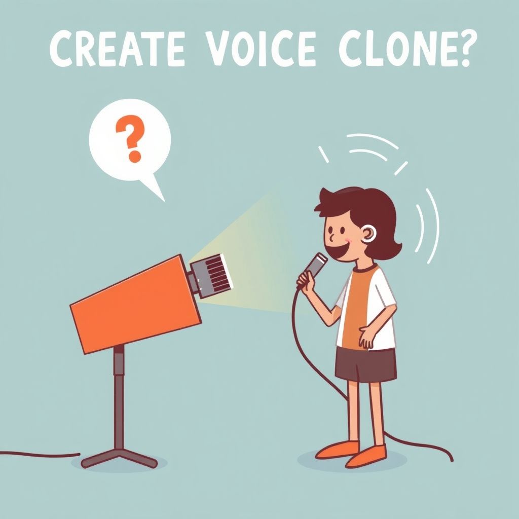 Illustration about create voice clone from sample