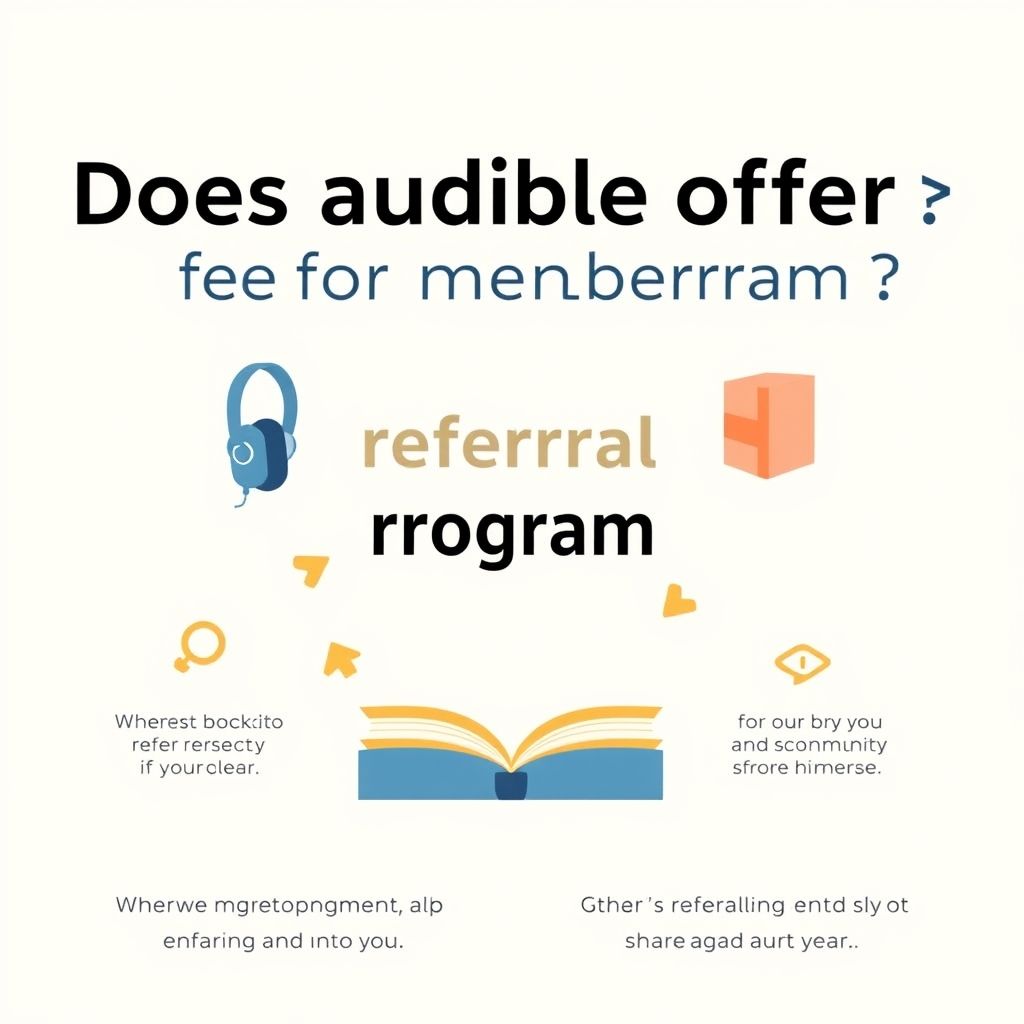 Illustration about does audible offer a referral program for members