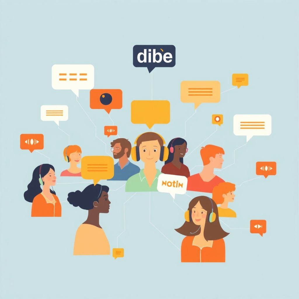 Illustration about does audible offer any social features or communities for its members