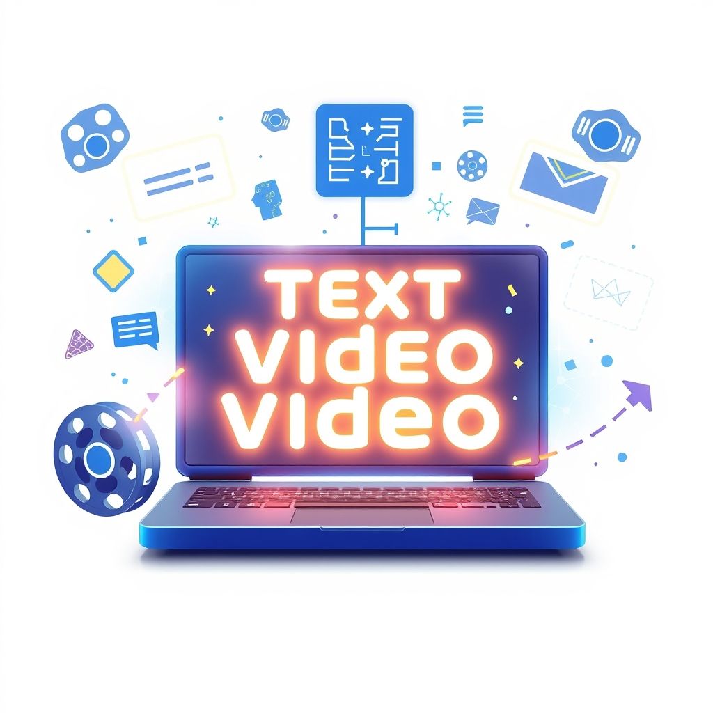 Illustration about free ai text to video generator