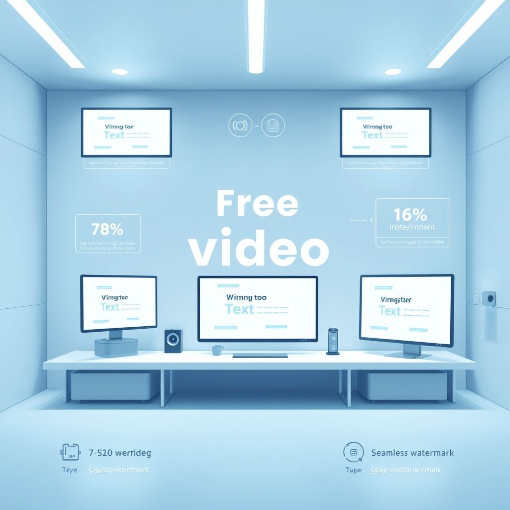 Illustration about free ai text to video generator without watermark