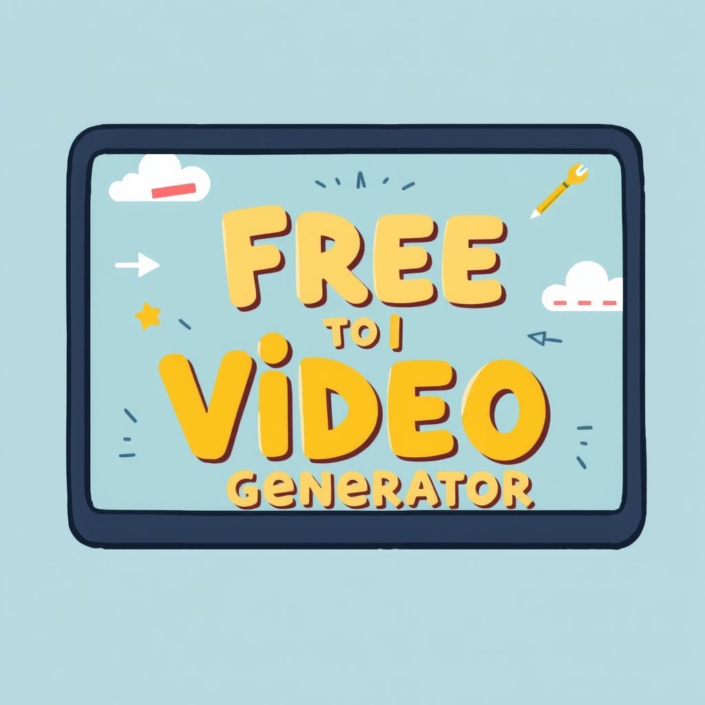 Illustration about free text to video ai generator without watermark