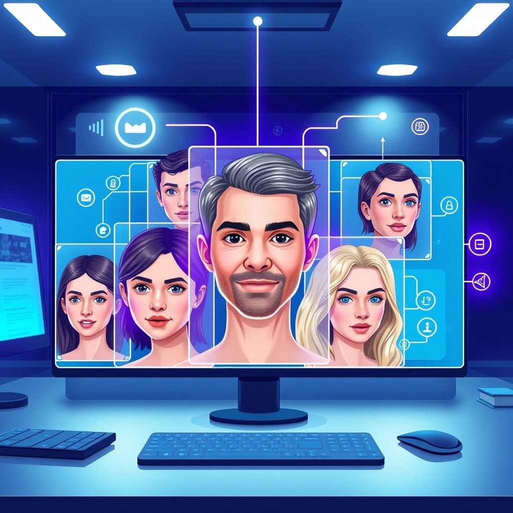 Illustration about free video face swap unlimited