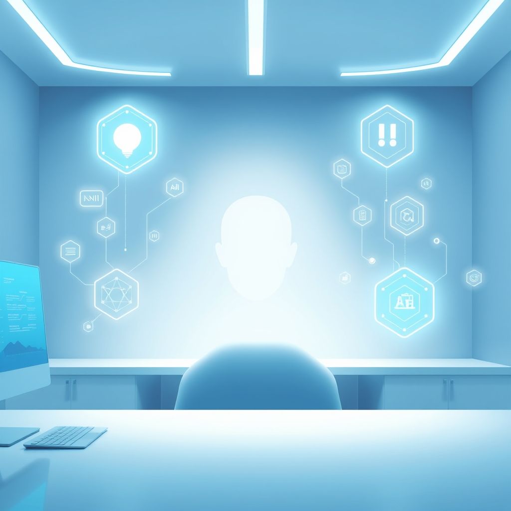 Illustration about heygen or proclip ai for faceless content