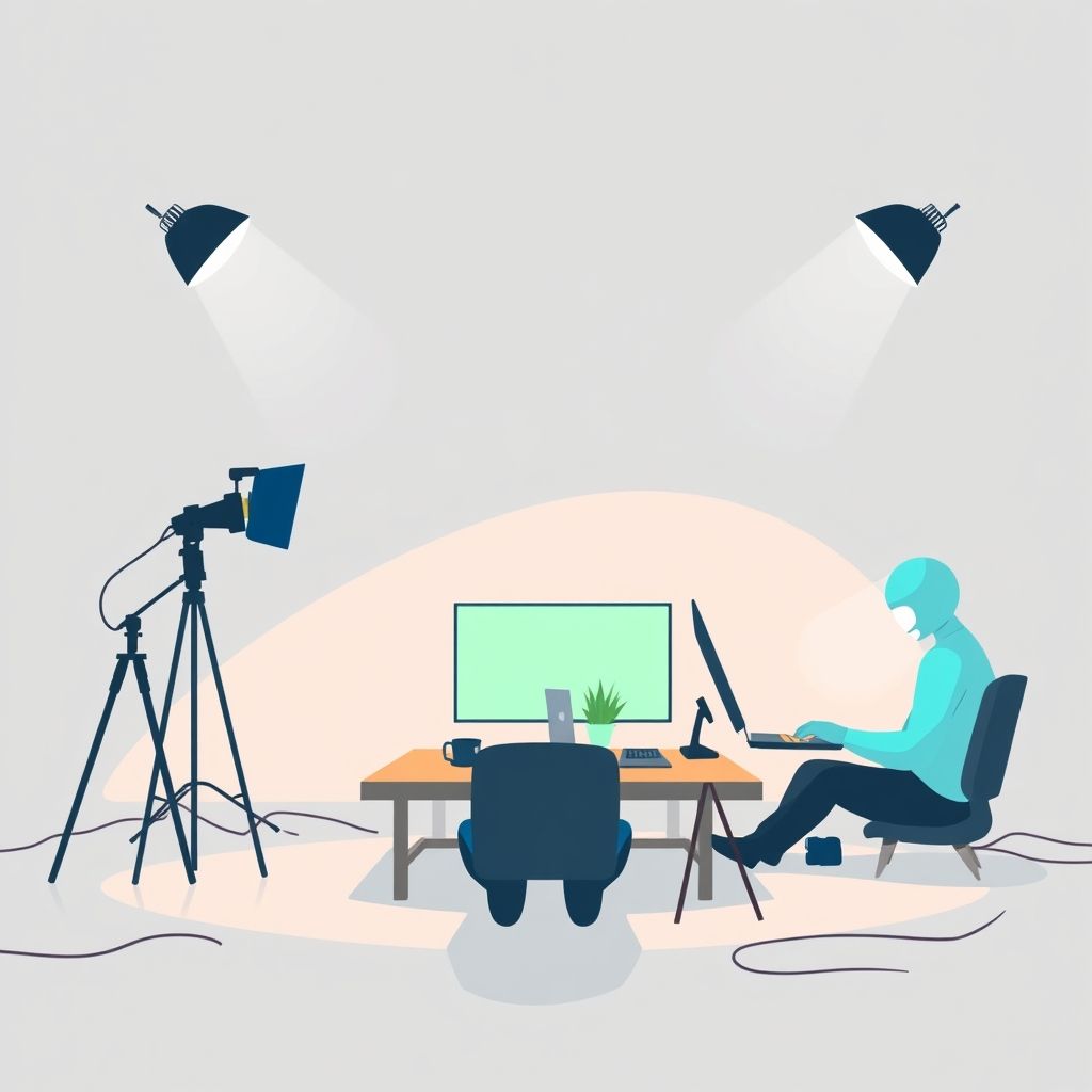 Illustration about How do faceless videos impact content creators