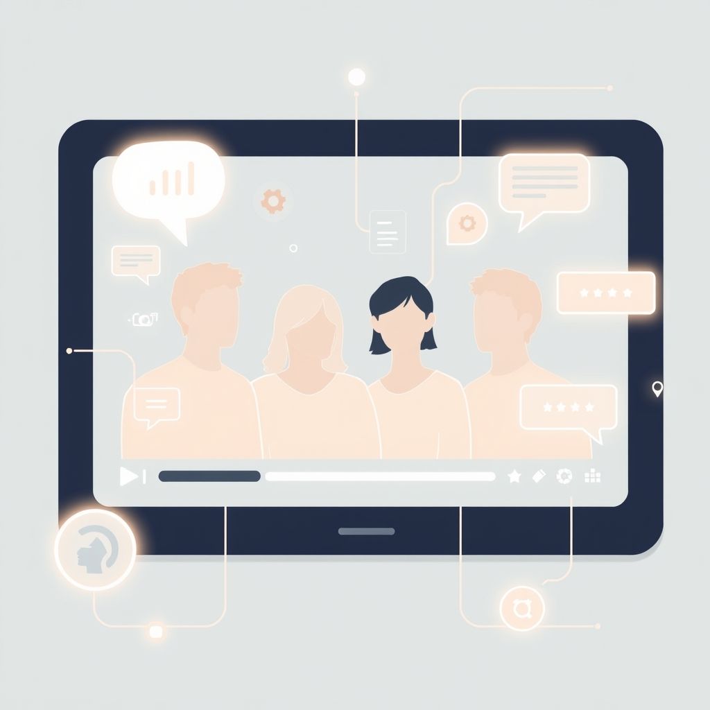 Illustration about How do faceless videos maintain viewer interest