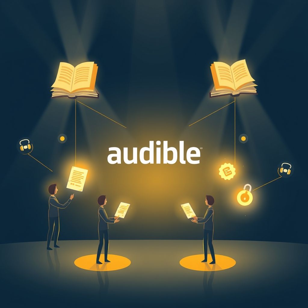 Illustration about how does audible handle copyright and licensing for audiobooks#:~:text=By partnering with publishers and authors, audible ensures