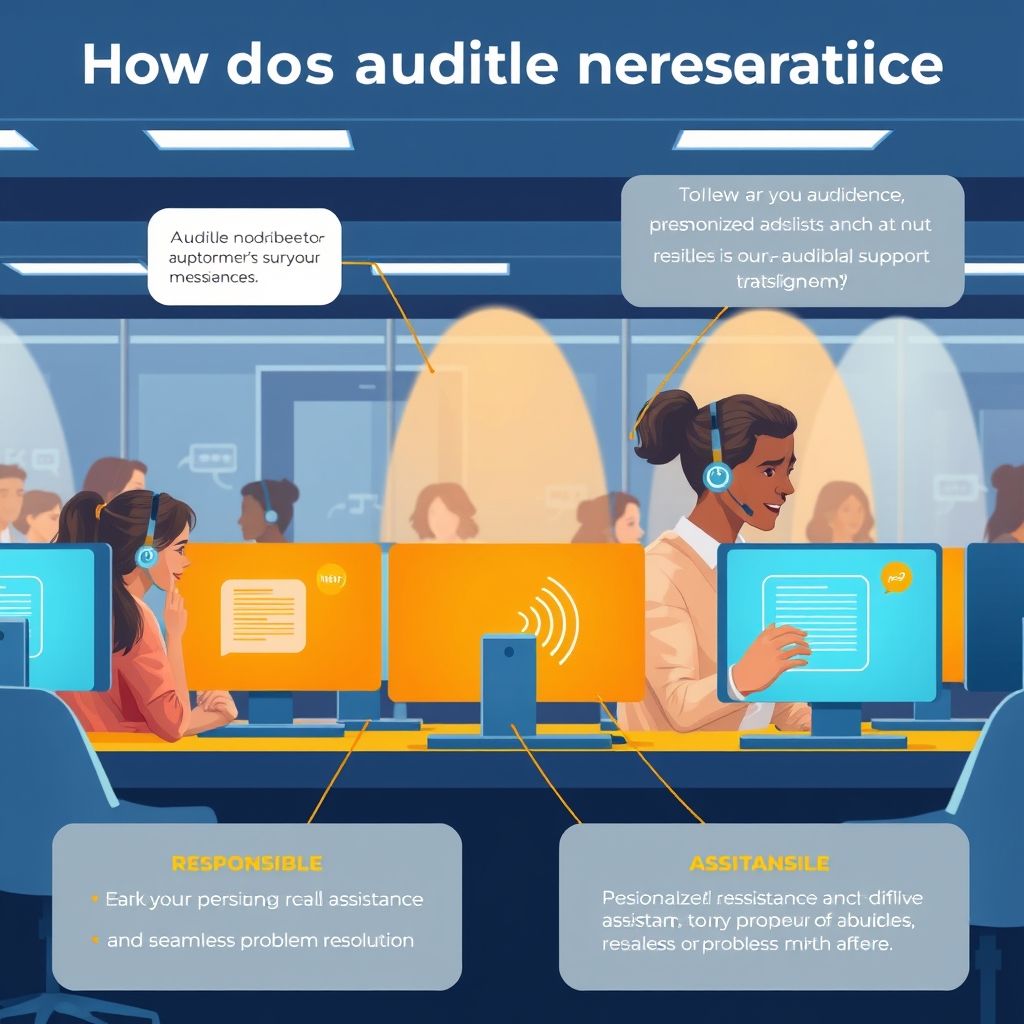 Illustration about how does audible handle customer support and assistance