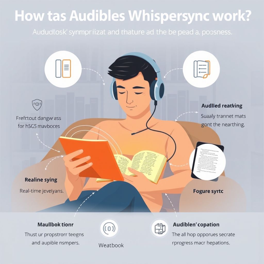 Illustration of Whispersync for Voice technology
