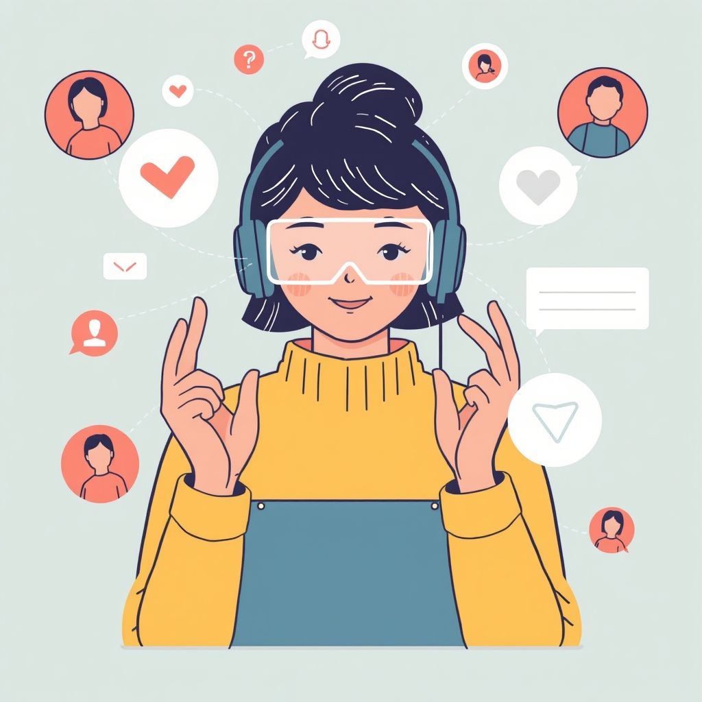 Illustration about how influencers use proclip ai for faceless content