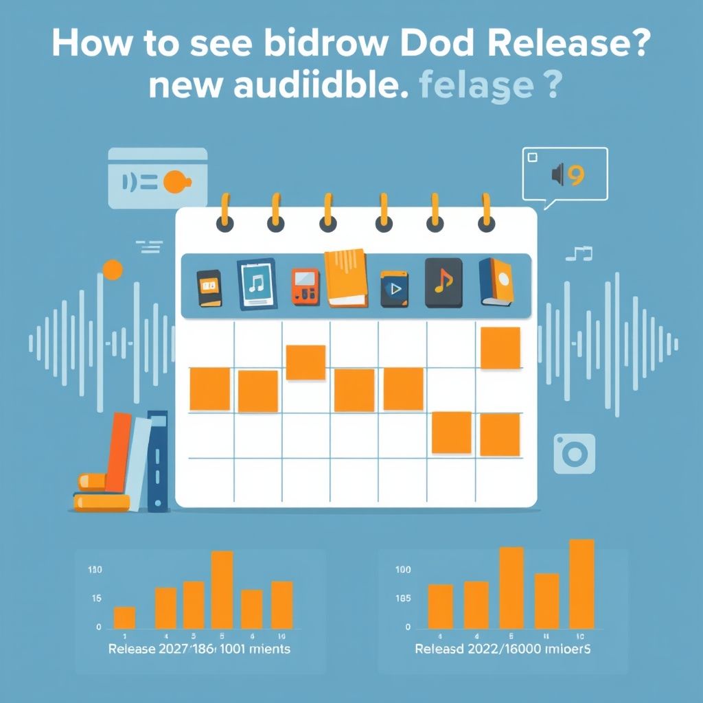 Illustration about how often does audible release new audiobooks