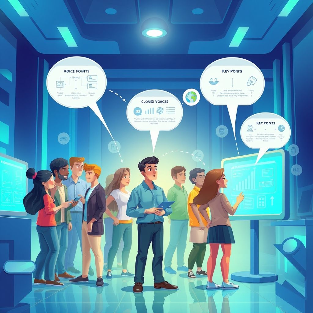 Illustration about How to apply cloned voice license