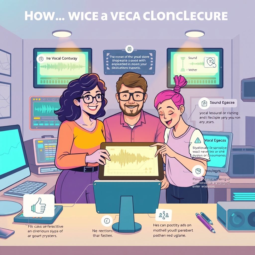 Illustration about How to create a vocal clone