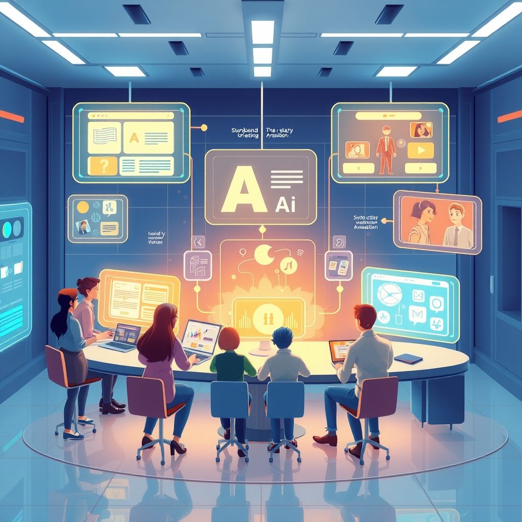 Illustration about How to create AI story videos