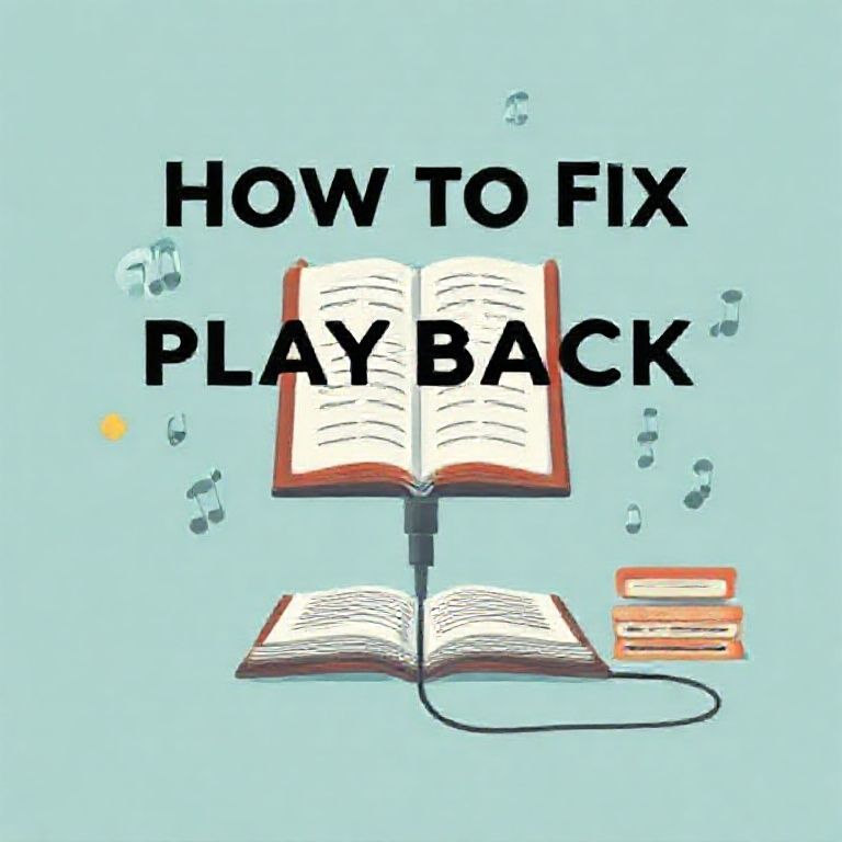 Illustration about how to fix audible playback issues or missing chapters