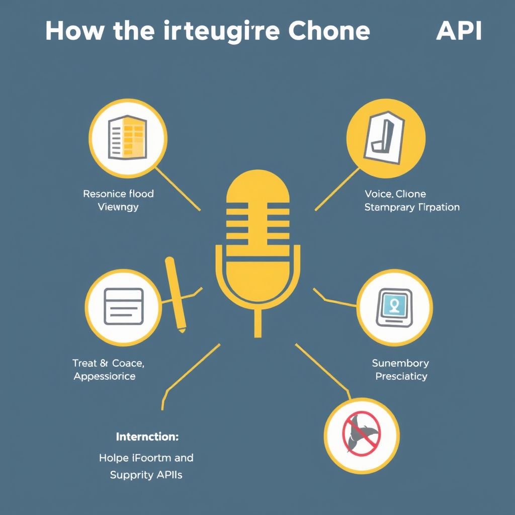 Illustration about How to integrate voice clone API