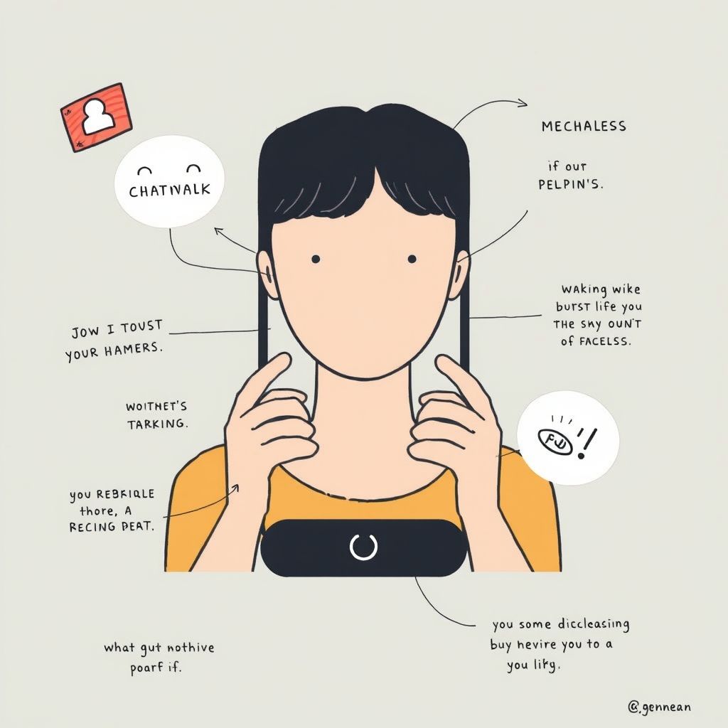 Illustration about how to make a faceless instagram account