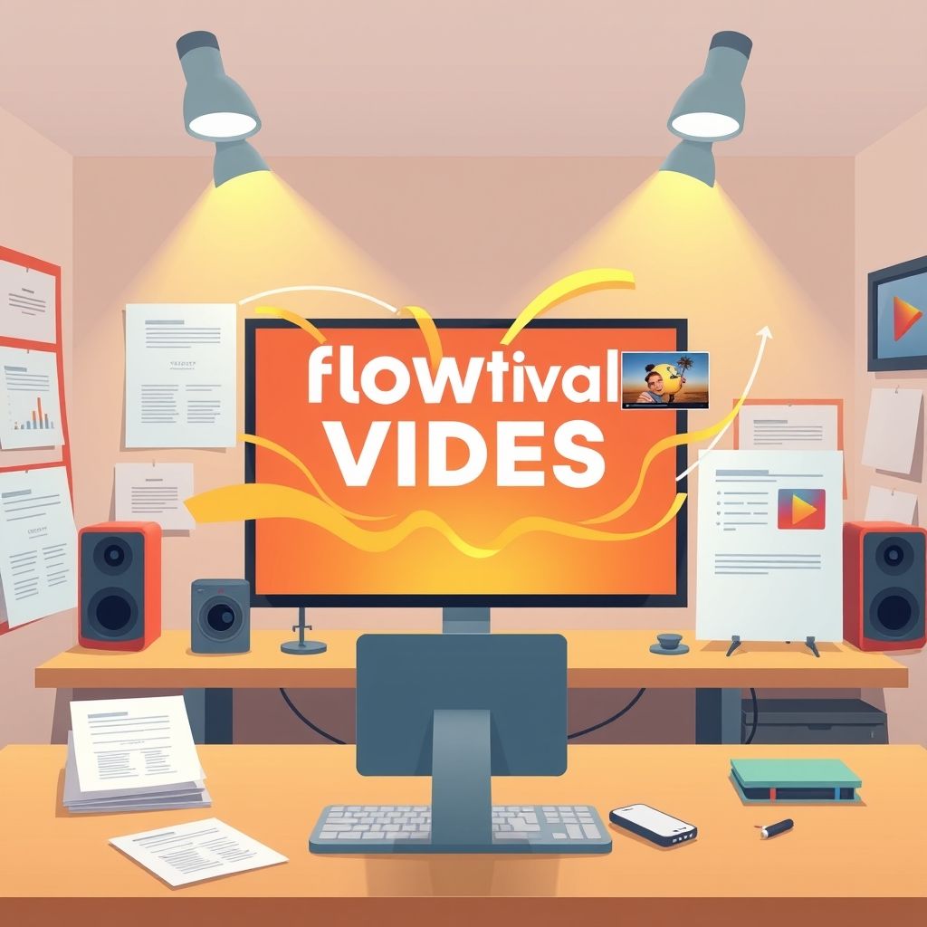 Illustration about How to make motivational videos from text prompts