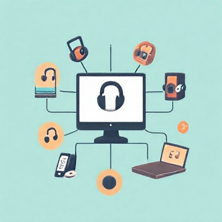 Illustration about how to manage multiple audible devices under one account