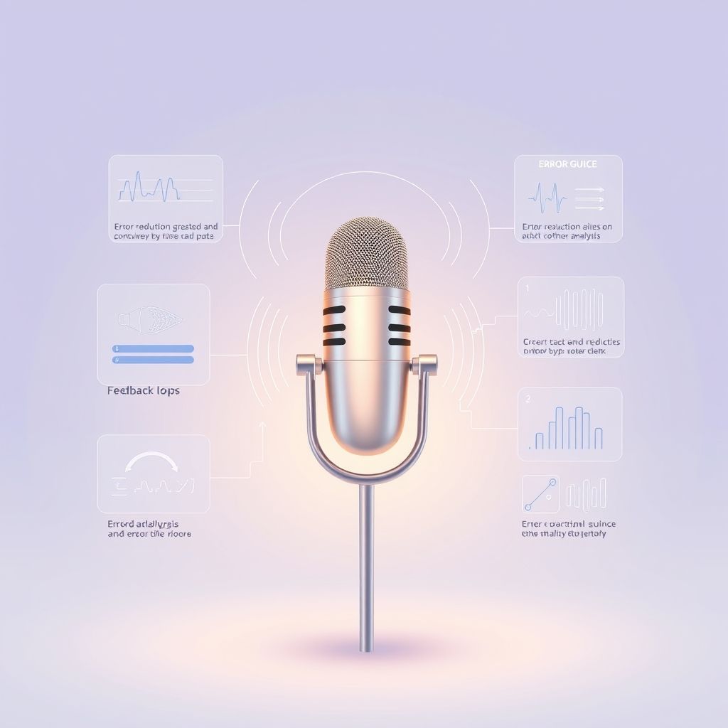 Illustration about How to reduce errors in voice clone