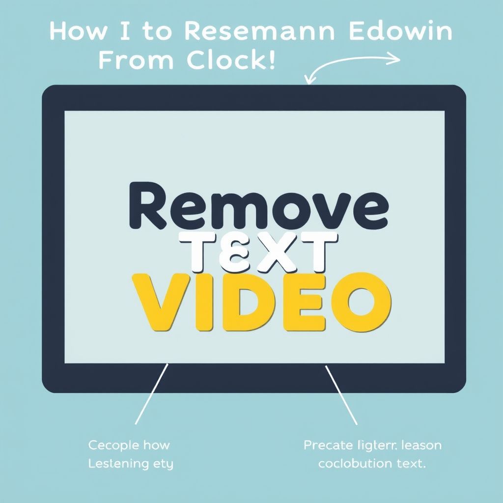 Illustration about how to remove text from video batch edit