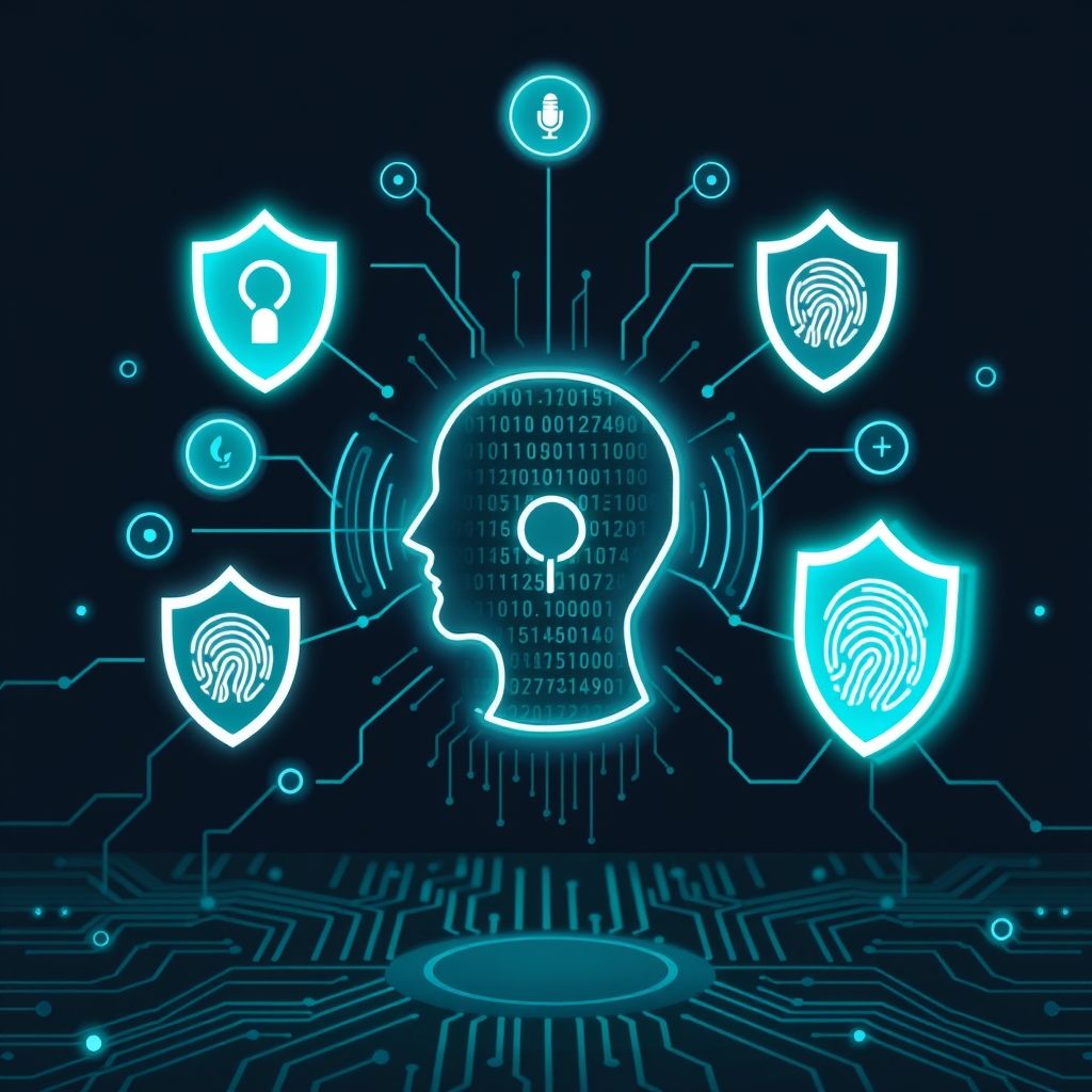 Illustration about How to secure my voice data from cloning
