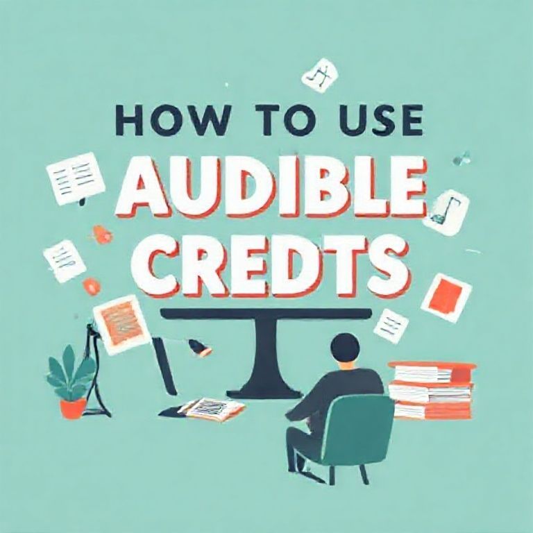Illustration about how to use audible credits effectively with premium plus plan
