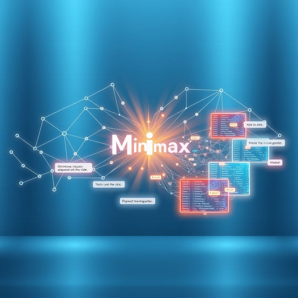 Illustration about minimax ai text to video